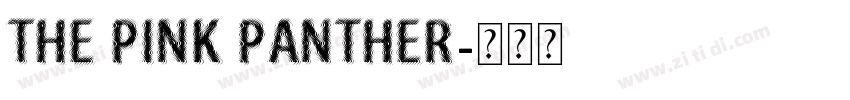 The Pink Panther字体转换